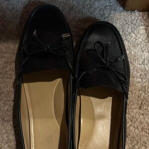 Michael Kors Black Leather Sutton Moccasins